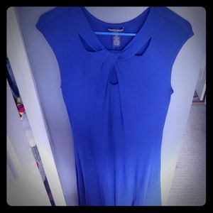 Royal Blue Sleeveless Swing Dress